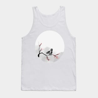 Tribal Sparrow tropical bird Tank Top